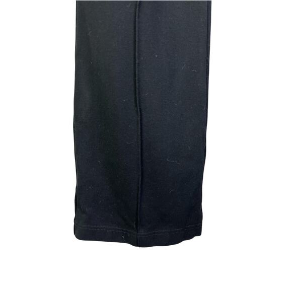 Lysse Pants Womens Black Center Seam Stretch Slight Flare Hem Leggings - Picture 6 of 9